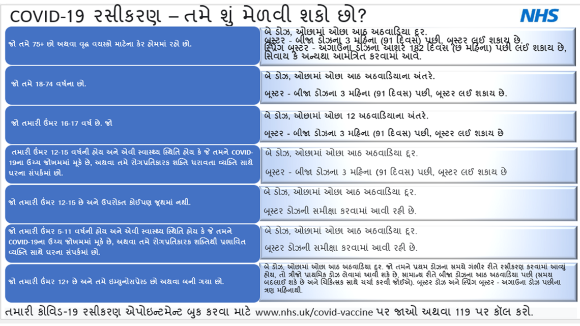 Gujarati Translated info