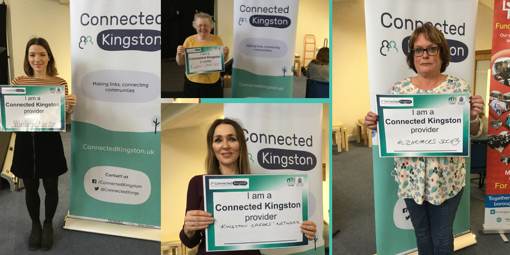 Provider services - Kingston carers network, Volunteering Kingston, Alzheimers Society, Kingston Libraries